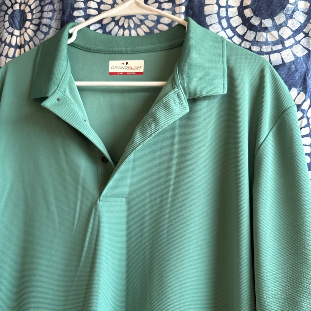 Grand Slam Green Polo Shirt Casual Comfort
